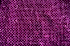 4MM FUSCHIA SEQUINS CONFETTI DOT SHEER NYLON METALLIC FABRIC 47X41 INCHES