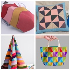 300 Pcs 4 x 4 Inches Multicolor Cotton Fabric Squares Solid Colors Fat Quarte…