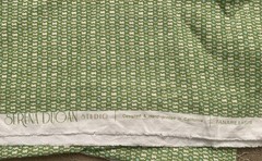 Serena Dugan Panarea Fabric – Fava/Turquoise $190/yard Linen 1.5 Yds PERFECT