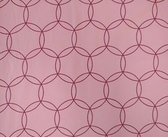 Pink FLANNEL Fabric Maroon Circles All Cotton BY THE YARD 46 Inch WIDE