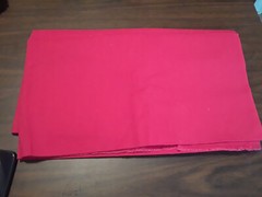 Pretty Red fabric, Suiting / Linen feel 35 “ wide x 2 yards