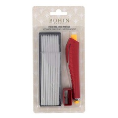 Bohin 91489 Chalk Pencil Refillable Cartridge Set 1 Count (Pack of 1), Wit