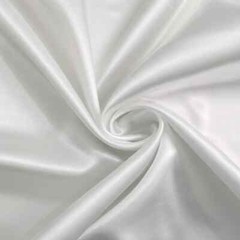 Silky Satin 58″ Wide By Yards Solid Charmeuse Scarf Craft DIY Fabric White Black