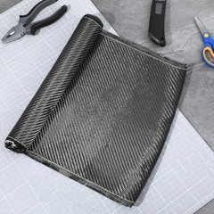 10ft x 12 Inch 3K 220g Black Carbon Fiber Fabric Roll 2×2 Twill Weave 1 PCS