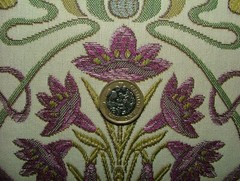 Art Nouveau Thick Jacquard Fabric Mulberry Designer Curtain Upholstery Cushion
