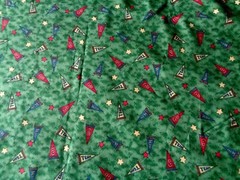 DEBBIE MUMMS THE WORD FABRIC SPORTS TEAMS GREEN 44″ X 2 YARDS PLUS