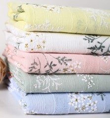1Yard*140cm Elegant Floral Lace Embroidery Cotton Fabric Material For Shirt