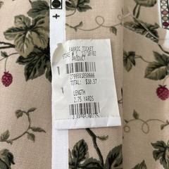 Vintage Fabric Raymond Waites Mill Creek Village Brooks By Berry Vine 2.75 Yards
