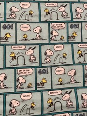 1 YARD + 26 INCHES Snoopy & Woodstock Peanuts FLANNEL Sewing Fabric