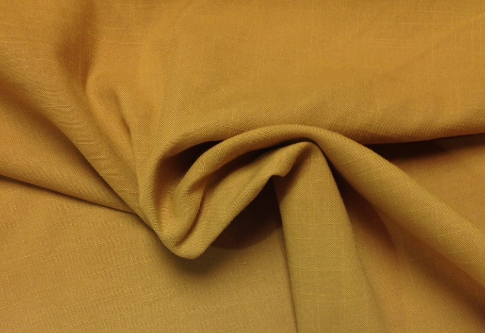 ROYAL LINEN GOLD CUSHION POLYESTER LINEN MULTI USE FABRIC BY THE YARD 63″ W