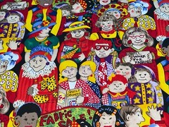1/2 Yd “Fabric Sale” Quilting Sewing Theme by Mary Lou Weidman In The Beginning