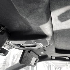 Suede Auto Headliner Fabric 120″ L × 60″ W with Foam Backing – Black Interior…