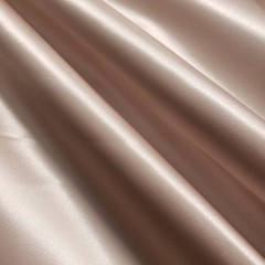 Heavy Blush Pink Bridal Duchess Satin Fabric 58″ By The Yard Poly Satin