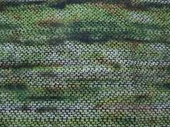 Fabric Red Rooster “Bargello” 3 Pc Sampler Brown Green Blue $3.25