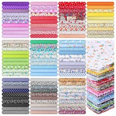 100 Pieces 10 x 10 Inches Cotton Fabric Squares, Precut Quilting Fabric Bundl…