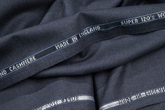 Vintage Super 120’s Wool & Cashmere 3m Made in England Anthracite Grey
