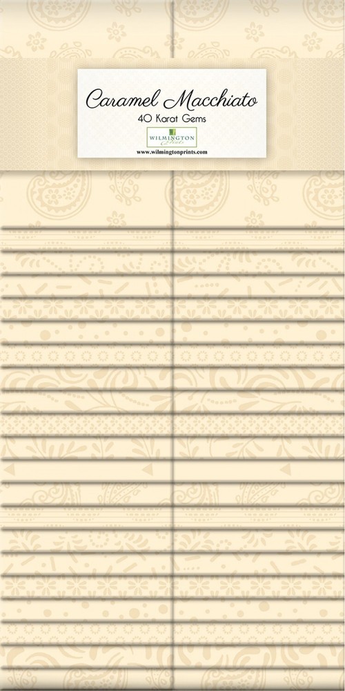 Willington Prints 2-1/2in Strips Essential Gems Caramel Macchiato Quilt Cotton