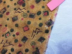 Fabric Retro Geometric Abstract Mustard Brown Multicolor 3 Yards X 56 Inch