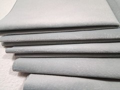 Brown Faux Leather & Grey Suede 10 Piece Fabric Bundle- 18″ x 18″