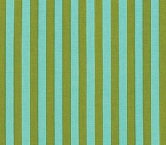Tula Pink PWTP069 Tabby Road Tent Stripe Clear Skies Fabric Cotton 18″ X 44″ OOP
