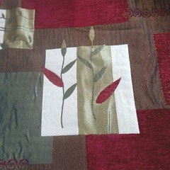 Luscious Upholstery or Pillow Fabric Patchwork Quilt Blanket Throw 60″ WX48″ L