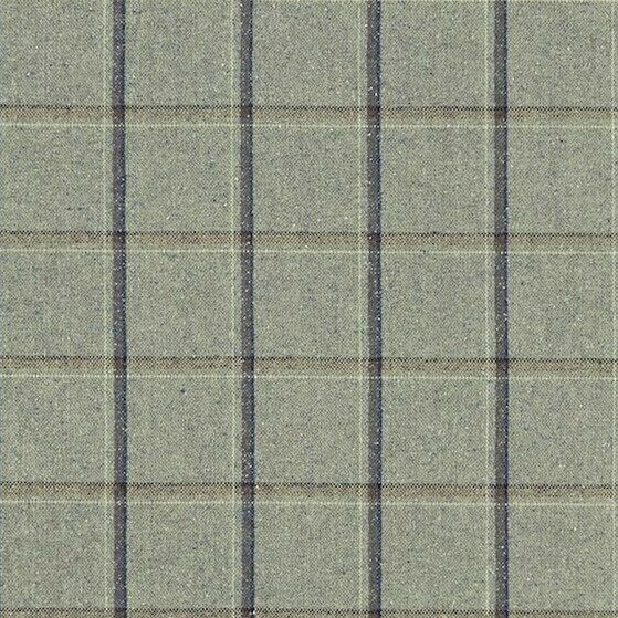 ZOFFANY CURTAIN/UPHOLSTERY FABRIC DESIGN “Malin Check” 3.3 METRES FLINT CHENILLE