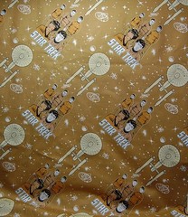 STAR TREK gold/black/white OS cotton print Fabric – SOLD BY THE HALF YARD