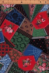 Cheater Quilt Victorian Crazy Quilt Cranston Cotton Fabric Sewing 1.25 yds x 44″