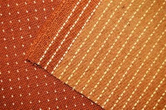 65 yd Rust Brown Dots Fabric Highly Decorative Fashion Upholstery Drapery Txic