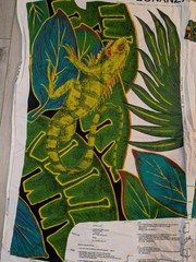 Boxer Bonanza Tropical Rainforest Jungle Princess Fabric Panel Toucan Iguana