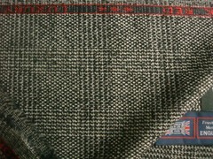 DORMEUIL 67% WOOL & 33% SILK JACKETING FABRIC “Dorsilk Red” Check/Plaid = 2.0 m.