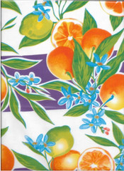 Oilcloth Fabric Seville Purple Pattern Sold in Yard or Bolt
