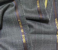 DRAPPERS Vitale Barberis Canonico Wool Fabric Glen Plaid Windowpane 1.8m / 2.0yd
