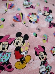 Disney Pink Mickey Minnie Scattered Over Easter Eggs by Springs Creative 1 Yard