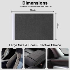 Premium Dark Grey Suede Fabric Wrap – 40×60 inch Suede Wrap for Car Interior …