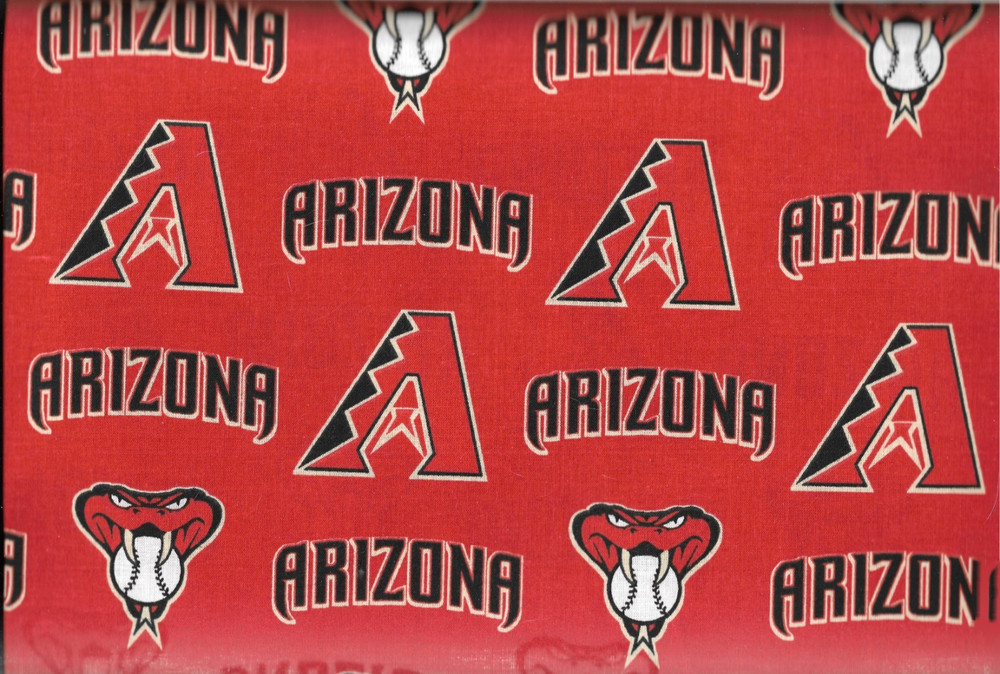 100% cotton MLB fabric “Diamondbacks” by Fabric Traditions