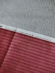 RARE Vintage Waverly Screen Print Burgundy Red Stripe Fabric Wall Street 4 yds