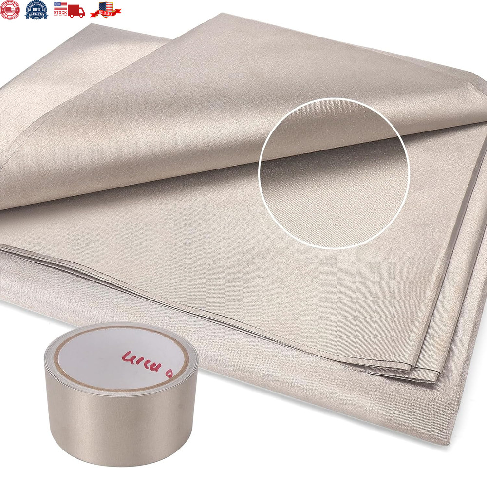 Faraday Fabric (43″w × 108″l Fabric + 300″l Tape), Emp Proof Grade