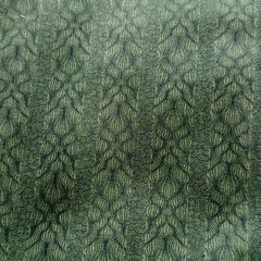 Vintage Green Striped Cotton Fabric, Ivy Geometric Pattern – 2.75yd, 44″