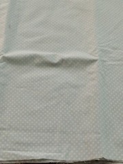 Light Blue Polka Dot Cotton Fabric By The Half Yd