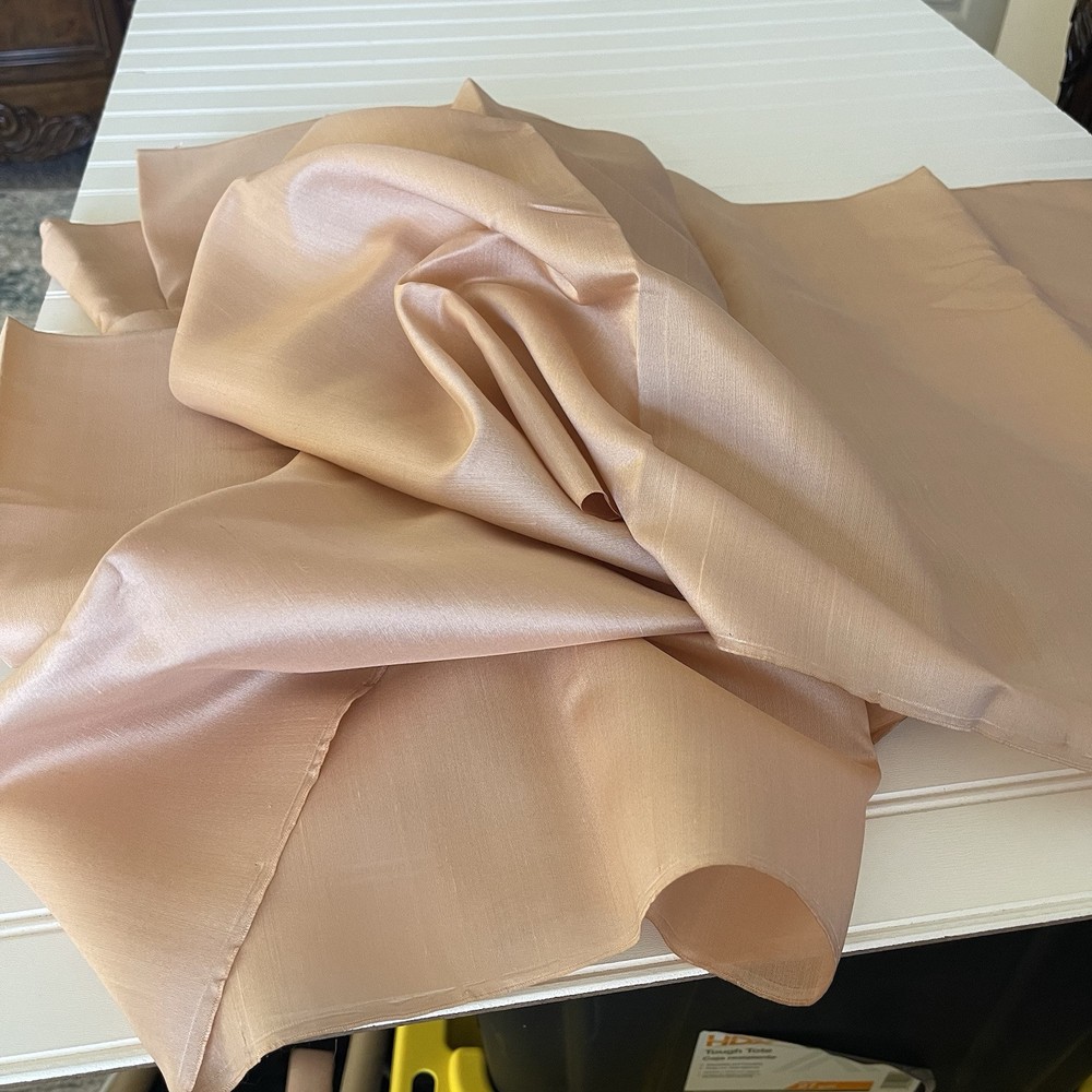 SILK PEACH FABRIC 6 Yards x 22 Inches Wide or 216 Inches x 22 Wide