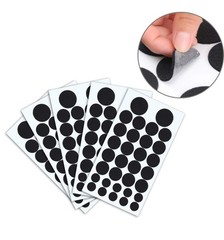 256pcs Black Felt Circles Self-Adhesive Felt Stickers Dalmatian Imitation Dots