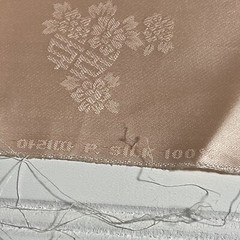 SILK light Peach, FABRIC 1 Yard x 22 Inches Wide or 36 Inches x 22 Wide By Yard