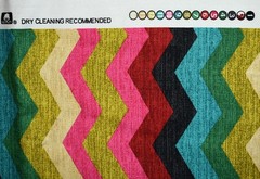 Waverly Panama Wave Cotton Fabric Desert Flower Chevron ZigZag 44×56″ Upholstery