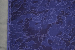 Deep purplish blue blender CLOUDS cotton quilt fabric FQ Kona Bay