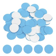100Pcs Adhesive Felt Circles 1″ Round Non-Woven Felt Stickers Sky Blue