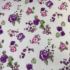 “Small Asian Floral Garden” cotton/synthetic one-way Stretch Perfect 66″W