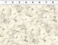 Clothworks Tina’s Garden by Tina Leto Y3681 139 Pale Khaki leaves FABRIC BTY