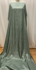 100% Pure Silk Habotai Lustrous Silvery Sage Green Fabric By The Yard 43″ Wide