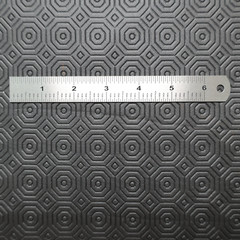 Vinyl Faux Leather Upholstery Fabric – 54″, Embossed Octagon – By the Yard